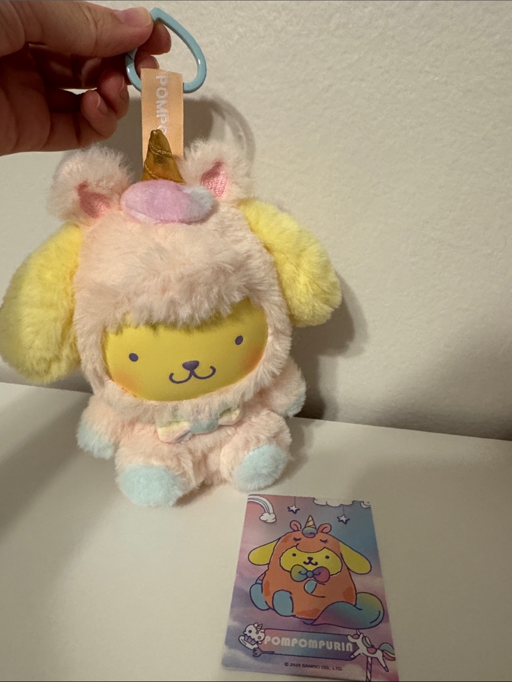 Sanrio Pompompurin bag charm/keychain